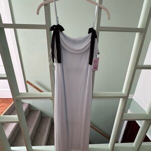 Wild Fable Blue Ruffled Tiered Slip Dress